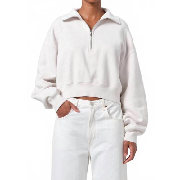 AGOLDE Sweaters - NEW AGOLDE bethan quarter zip sweatshirt in wired